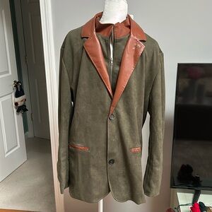 Manly Men’s Autumn Vintage Buckskin Jacket
